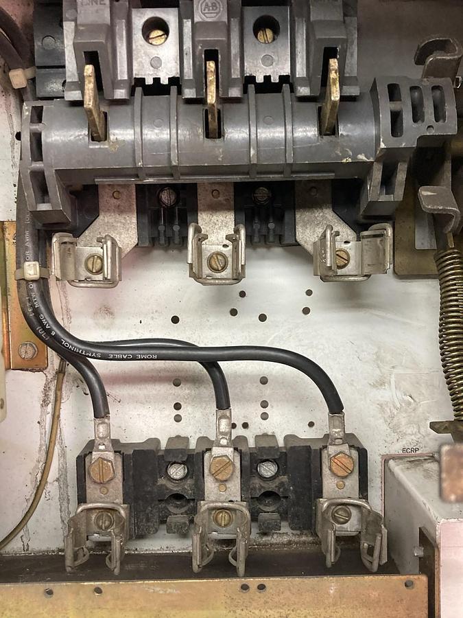 Used Allen-Bradley,2112B,Size 2 3P Fused MCC 12 INCH Starter Bucket 25Hp 480V 60Hz