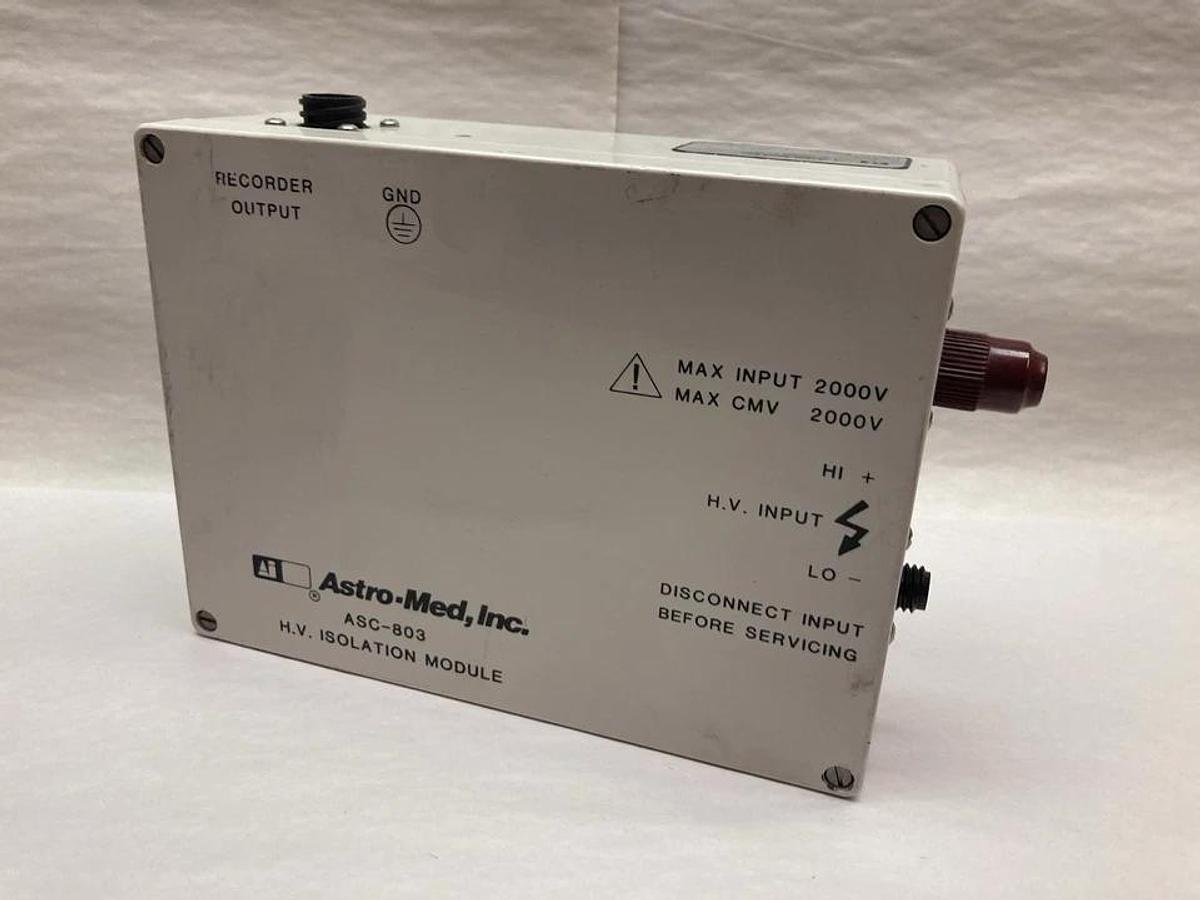 Used Astro-Med,ASC-803,Amplifier 2000V Input