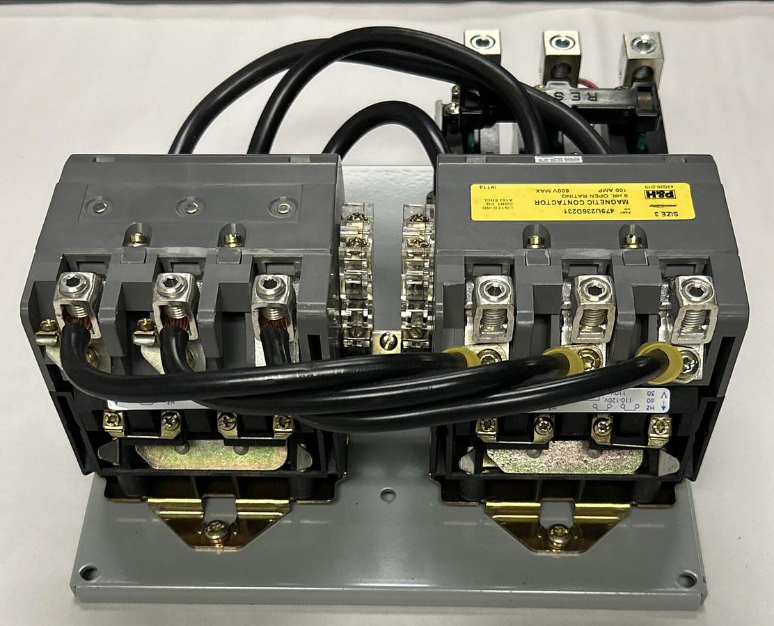 P&H,479U236D231,REVERSING MAGNETIC STARTER SIZE 3 100A 600V NOS