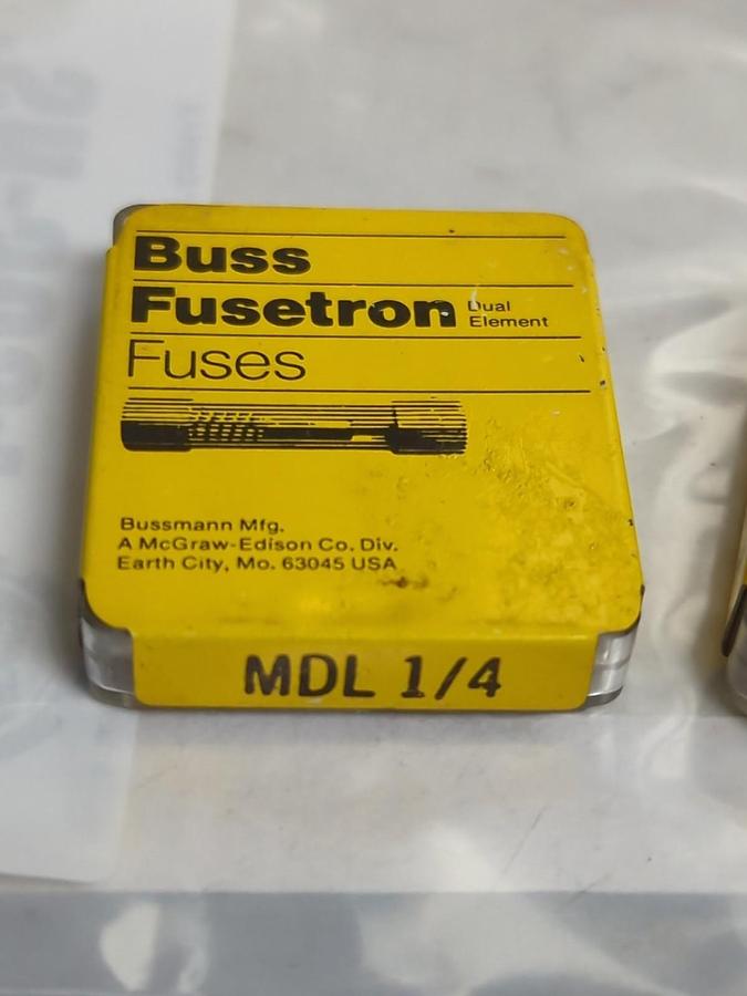 COOPER BUSSMANN,MDL 1/4,FUSE LOT OF 10 PCS NOS