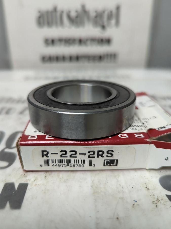 CONSOLIDATED,R-22-2RS,BALL BEARING 1-3/8 IN ID X 2-1/2 IN OD NOS