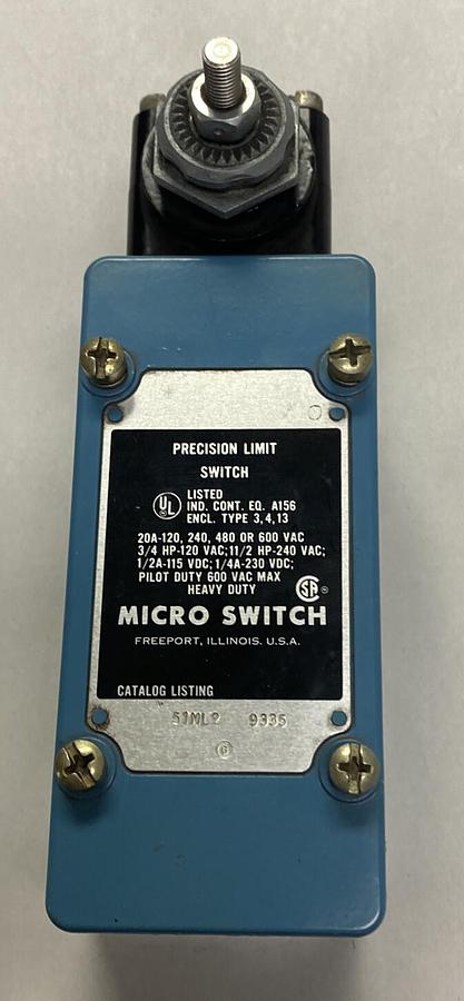 Used HONEYWELL MICROSWITCH,51ML2,PRECISION LIMIT SWITCH