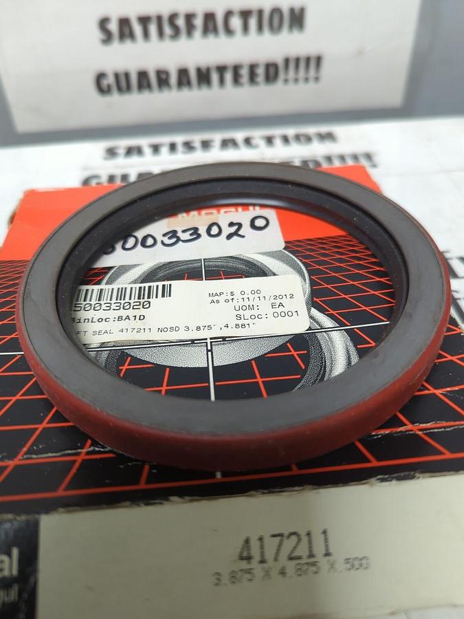 NATIONAL SEALS FEDERAL MOGUL,417211,OIL SEAL 3.875X4.875X.50 NOS