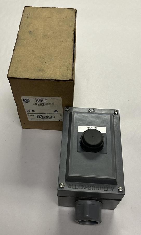 Used ALLEN BRADLEY,800H-1HX4R,PUSHBUTTON STATION NEW