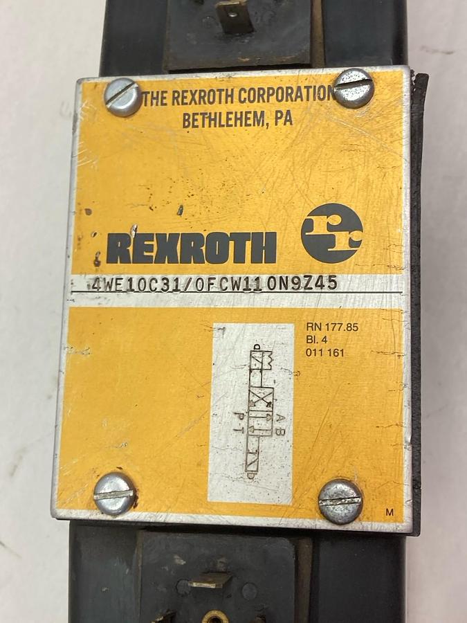 Used Rexroth,4WE10C31/OFCW110N9Z45,Hydraulic Valve