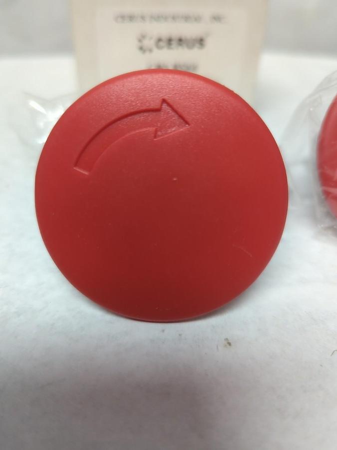 CERUS IND.,CB2BS64,PUSH/TURN BUTTON RED LOT OF 3 NOS