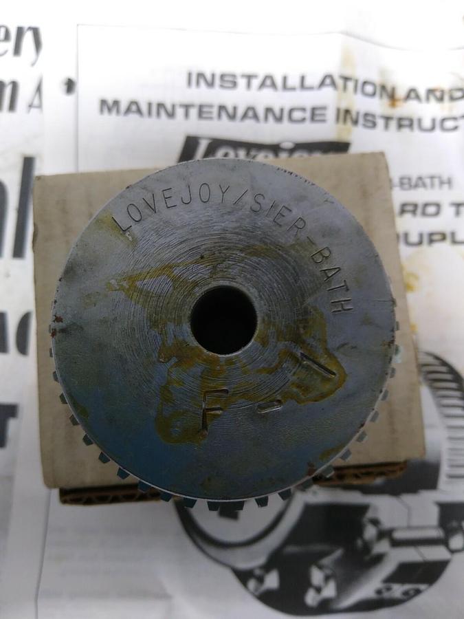 LoveJoy,F-1-Hub RSB,Sier-Bath Gear Coupling Hub 1 IN Rough Stock Bore Full Flex