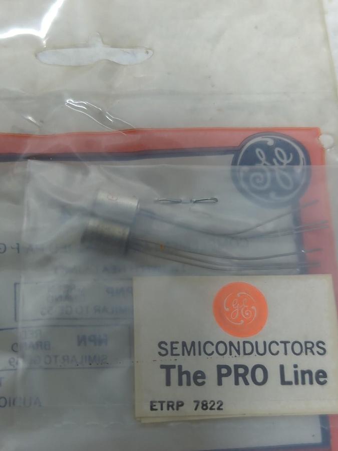 Used GENERAL ELECTRIC,GE-54,COMPLEMENTARY MATCHED PAIR GERMANIUM TRANSISTORS LOT OF 4