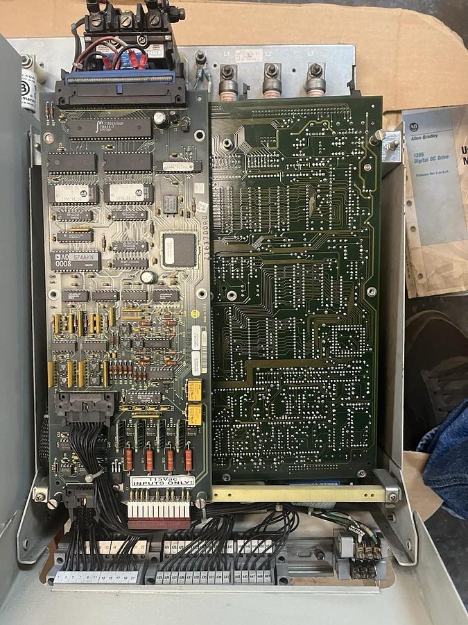 Used ALLEN BRADLEY,1395-A68-D1-PZ,DC CONTROLLER DRIVE 15HP