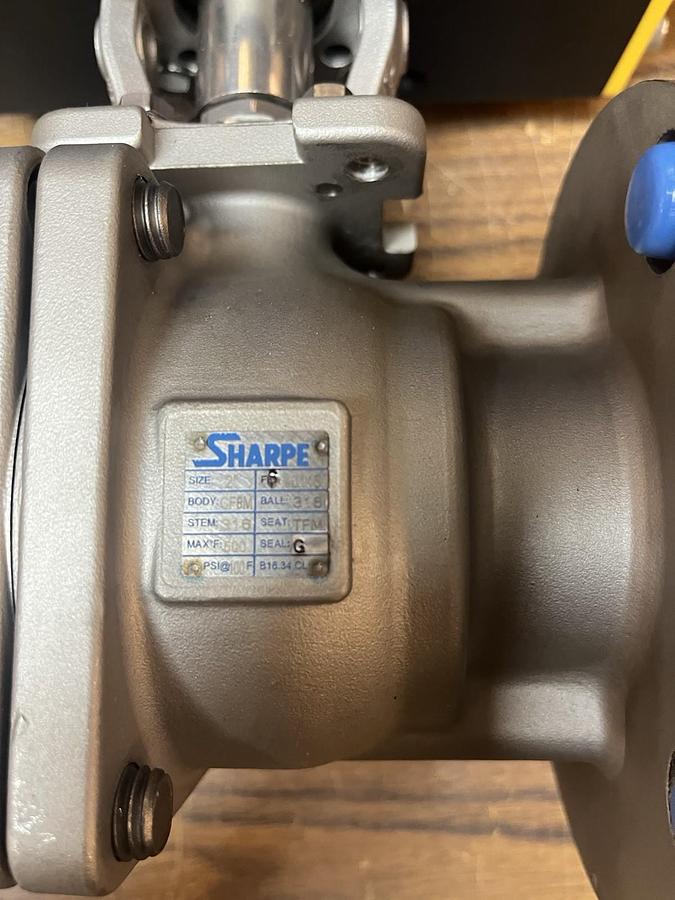 SHARPE,FS50116,PNEUMATIC ACTUATOR SS BALL VALVE 2" 150 SPN-II-100