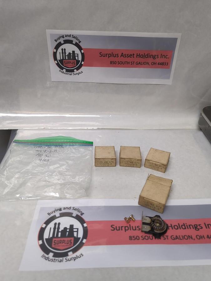 WESTINGHOUSE,966-478-H,TYPE MW OVERLOAD THERMAL HEATER RELAY LOT OF 4 NOS