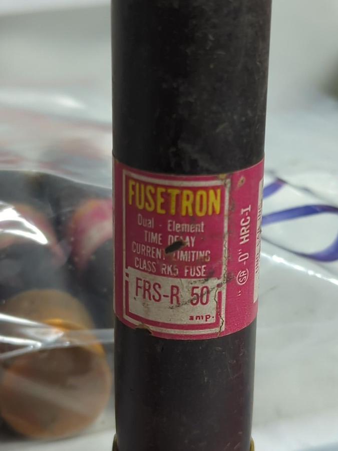 Used COOPER BUSSMANN,FRS-R-50,FUSETRON FUSE 50 AMP LOT OF 11 PRE-OWNED