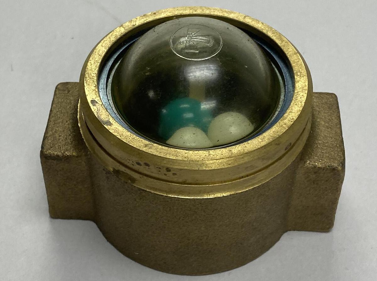 Machine Product,SI 3050 1/2,Model 202 Visual Flow Indicator Dome Glass 1/2" NOS
