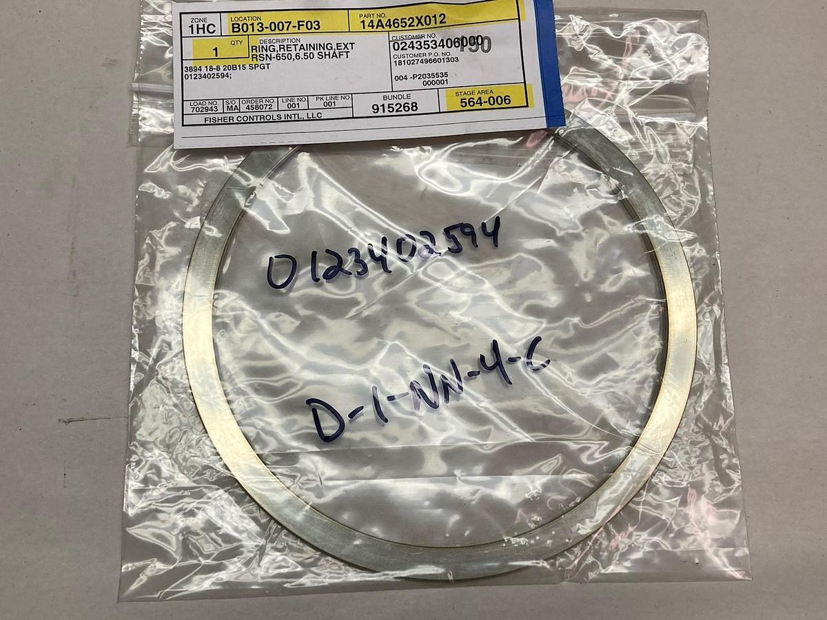 Used Fisher,14A4652X012,Packing Washer