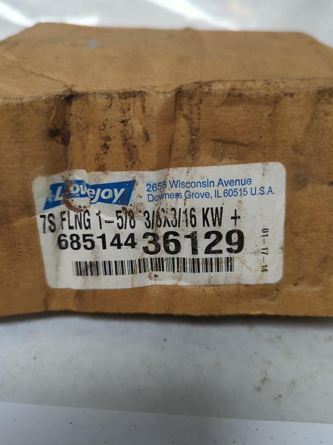 LOVEJOY,36129,7S FLANGE 1-5/8 BORE 3/8X3/16 KW NOS