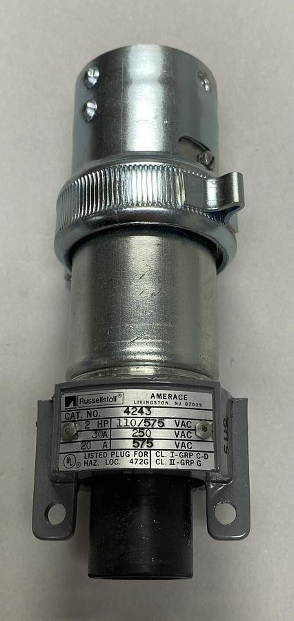 RUSSELLSTOLL,4243,EXPLOSSION-PROOF LINE INTERLOCKED PLUG NEW NO BOX