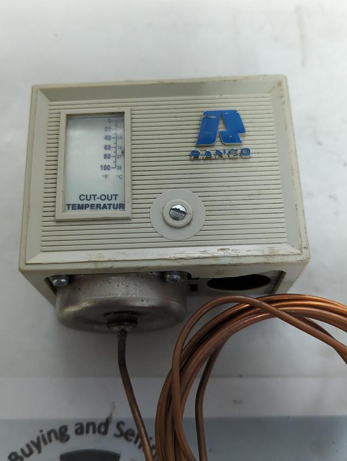 Used RANCO,016-625-000,TEMPERATURE CONTROL SWITCH 0-100°F PRE-OWNED