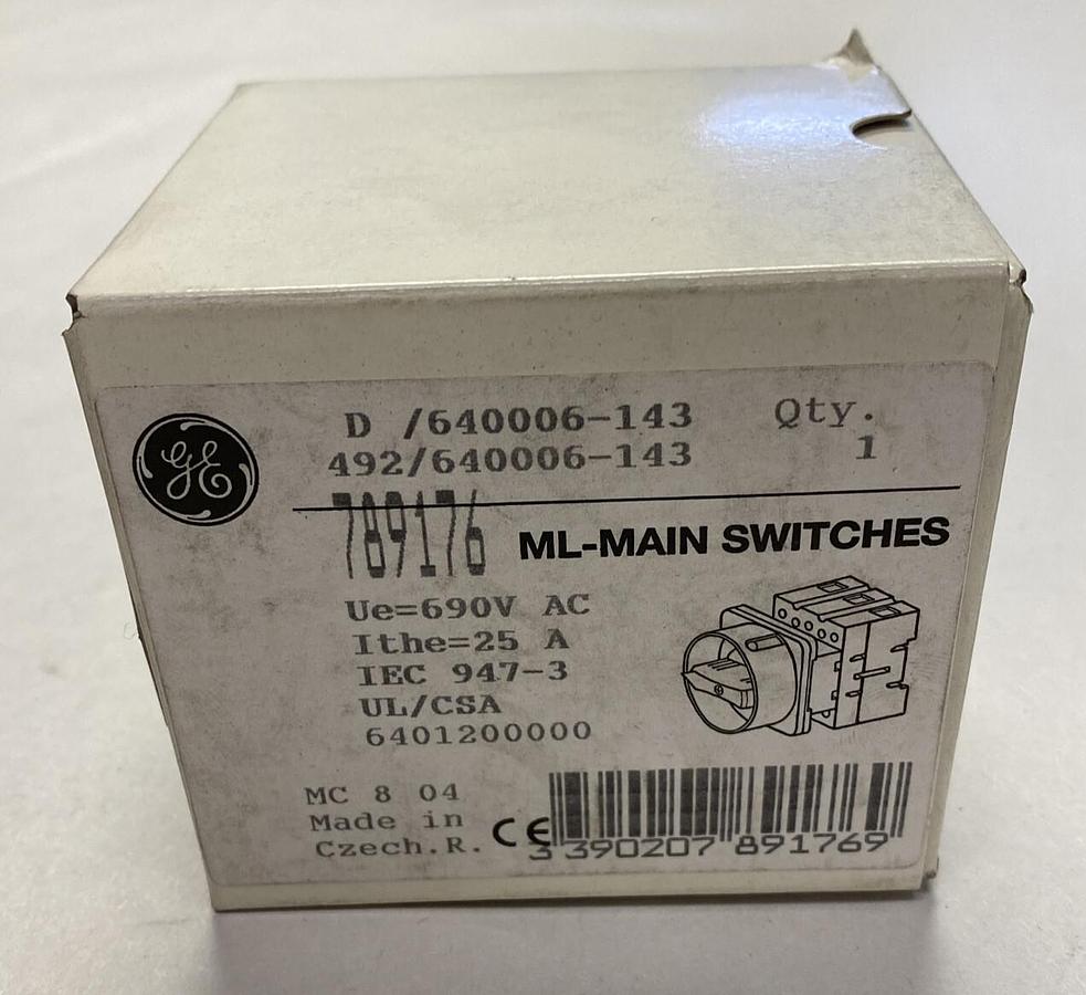 Used GE,789176,ML-MAIN SWITCHES NEW