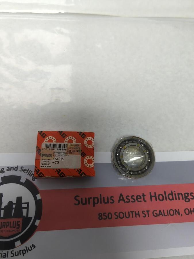 FAG,16005,DEEP GROOVE BALL BEARING NOS