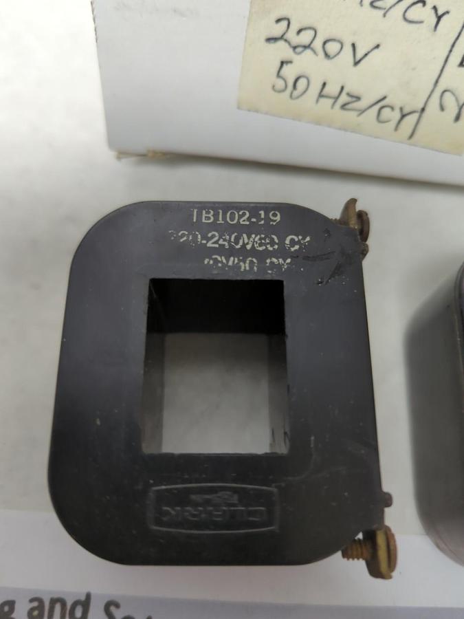 Used JOSLYN CLARK,TB102-19,COIL 220-240V 60HZ 220V 50HZ LOT OF 2 PRE-OWNED