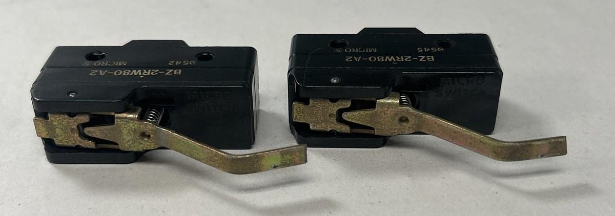 Used HONEYWELL,BZ-2RW80-A2,MICRO SWITCH LIMIT SWITCH LOT OF 2