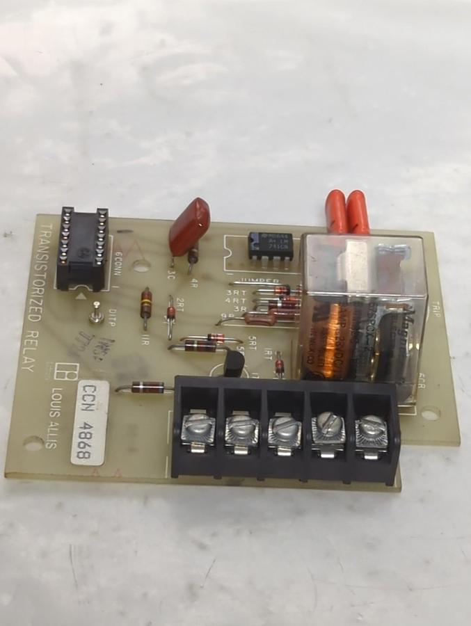 Used LOUIS ALLIS,CCN4868,TRANSISTORIZED RELAY BOARD PRE-OWNED