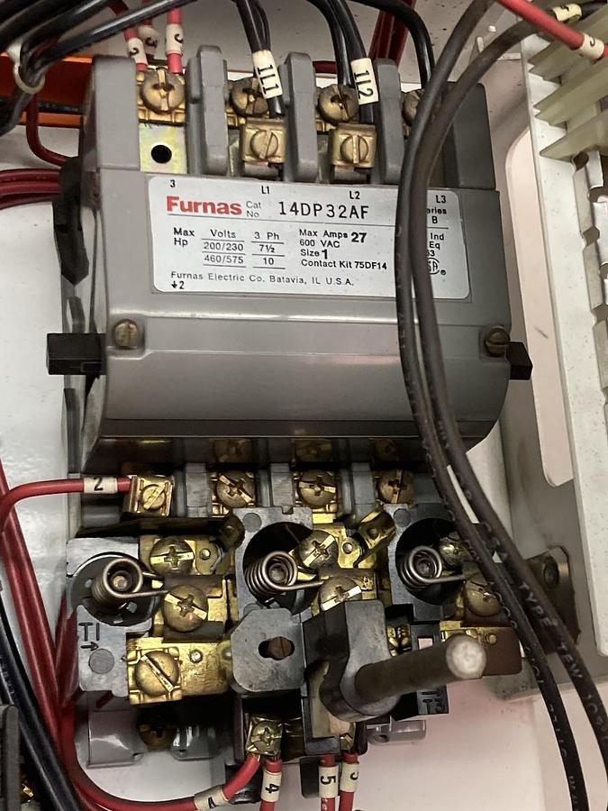 Used Siemens Tiastar Furnas,Size 1,12 Inch Fused MCC Starter Bucket 27A 50/60Hz