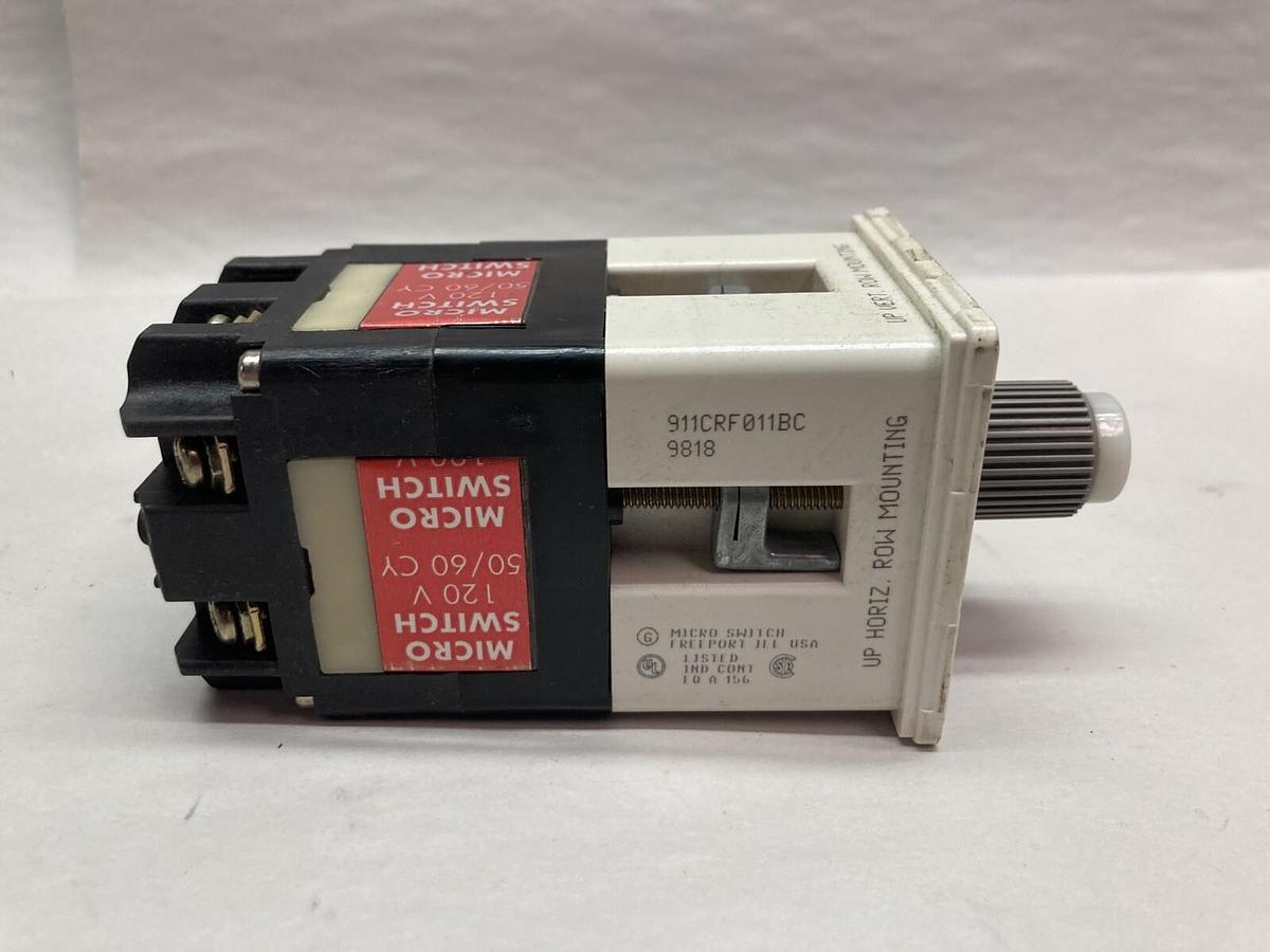 Used Micro Switch,911CRF011BC,Selector Switch 120V 50/60Cy