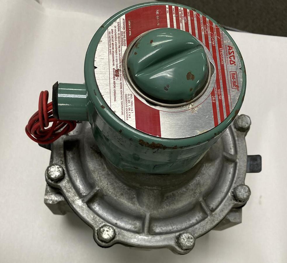 Used Asco,EF8215A040,3 INCH Solenoid Valve 120V 60 HZ 28.2 Watts