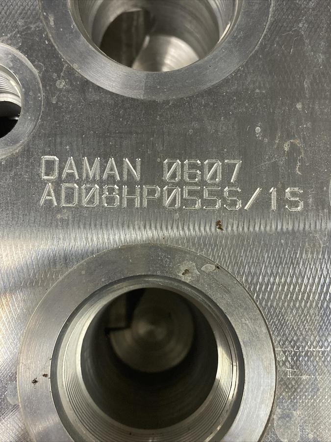 DAMAN PRODUCTS,AD08HP055S/1S,ALUMINUM VALVE MANIFOLD W/ BRACKET KIT NOS