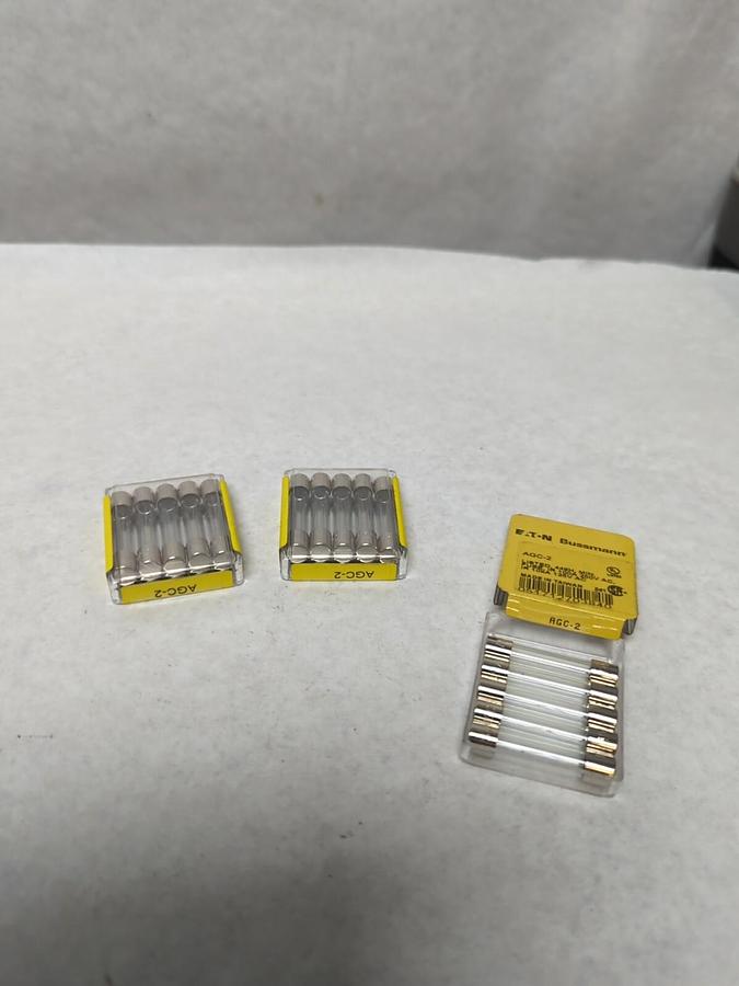 COOPER BUSSMANN,ADC-2,CARTRIDGE FUSE 2 AMP LOT OF 15 NOS