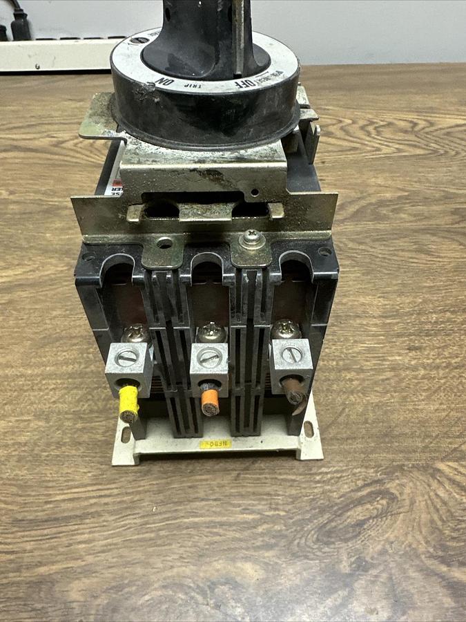 Used Mitsubishi,NF100-RB,50Amp No Fuse Circuit Breaker WLN203N340-1 Switch