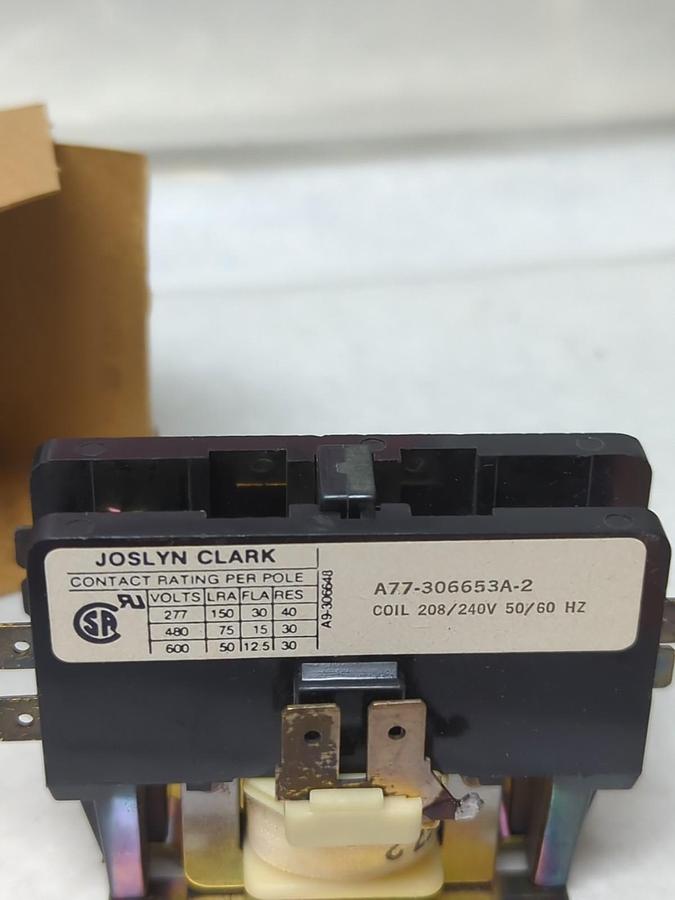 JOSLYN CLARK,DP1AC301-240,DEFINITE PURPOSE CONTACTOR 30 AMP 1-POLE NOS
