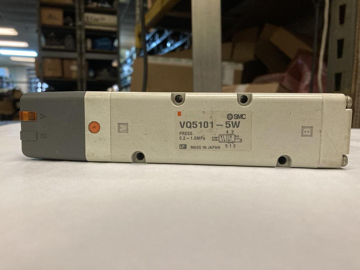 Used SMC,VQ5101-5W,Pneumatic Solenoid Valve 0.2-1.0MPa