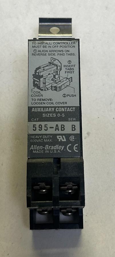 Used ALLEN BRADLEY,595-AB,AUXILIARY CONTACT