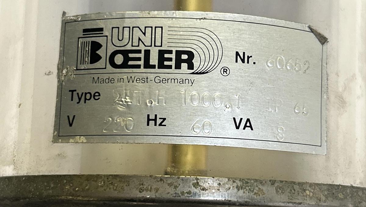 Used UNI BOELER,MET.H1000.1,OIL FILTER ASSEMBLY