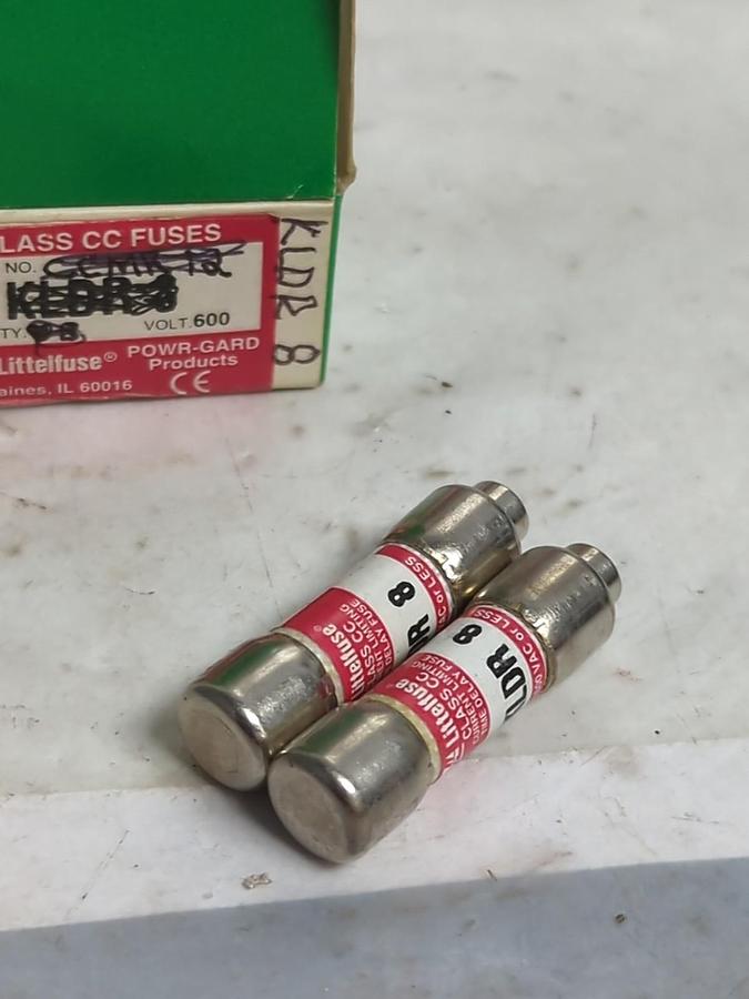 LITTELFUSE,KLDR8,FAST ACTING 8 AMP FUSES BOX OF 2 NOS
