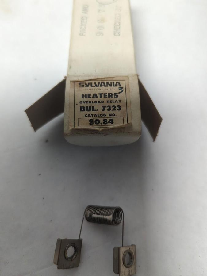 CLARK-SYLVANIA,S-0.84,OVERLOAD HEATER ELEMENT LOT OF 12 NOS