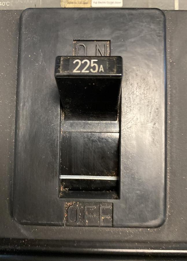 Used FUJI,BU-JSB3225,CIRCUIT BREAKER 225AMP 600V 3 POLE