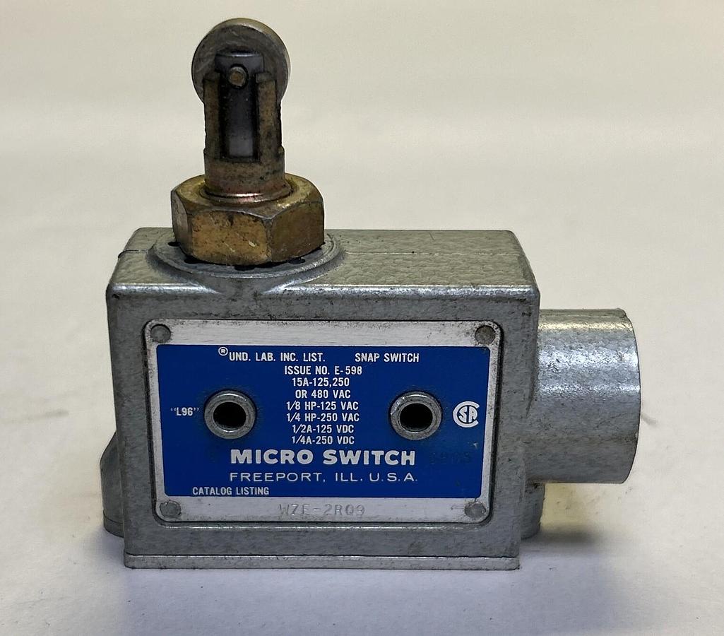 Used HONEYWELL MICRO SWITCH,WZE-2R09,LIMIT SWITCH