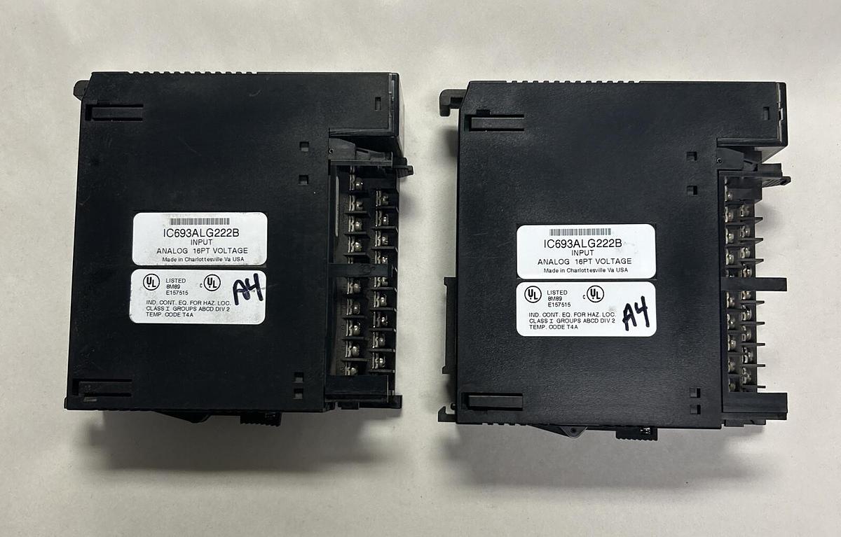 Used GE FANUC,IC693ALG222B,ANALOG INPUT MODULE LOT OF 2
