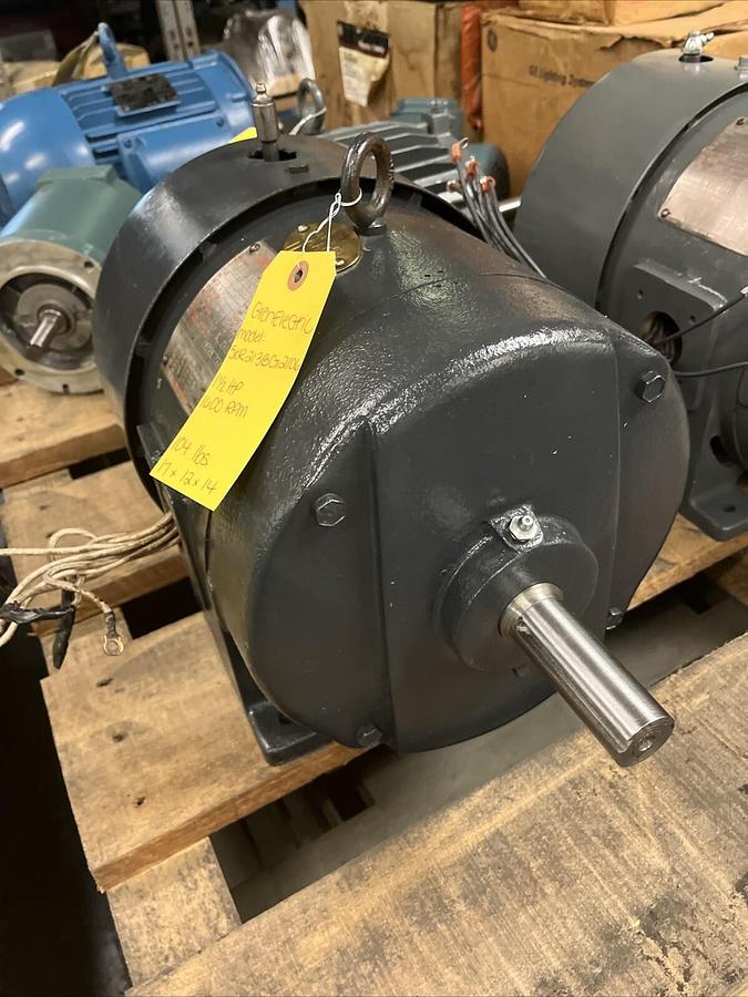 Used GE,5KR213BG2106,INDUCTION MOTOR 1-1/2HP 3PH 1600RPM FR 213 208-220/440V