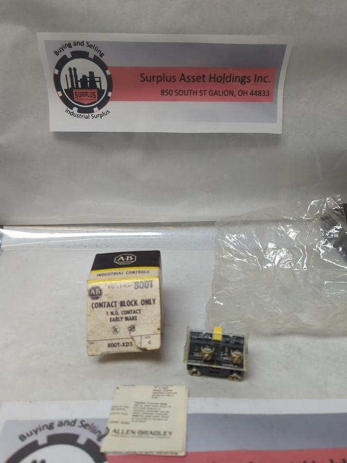ALLEN-BRADLEY,800T-XD3,SERIES C CONTACT BLOCK NOS