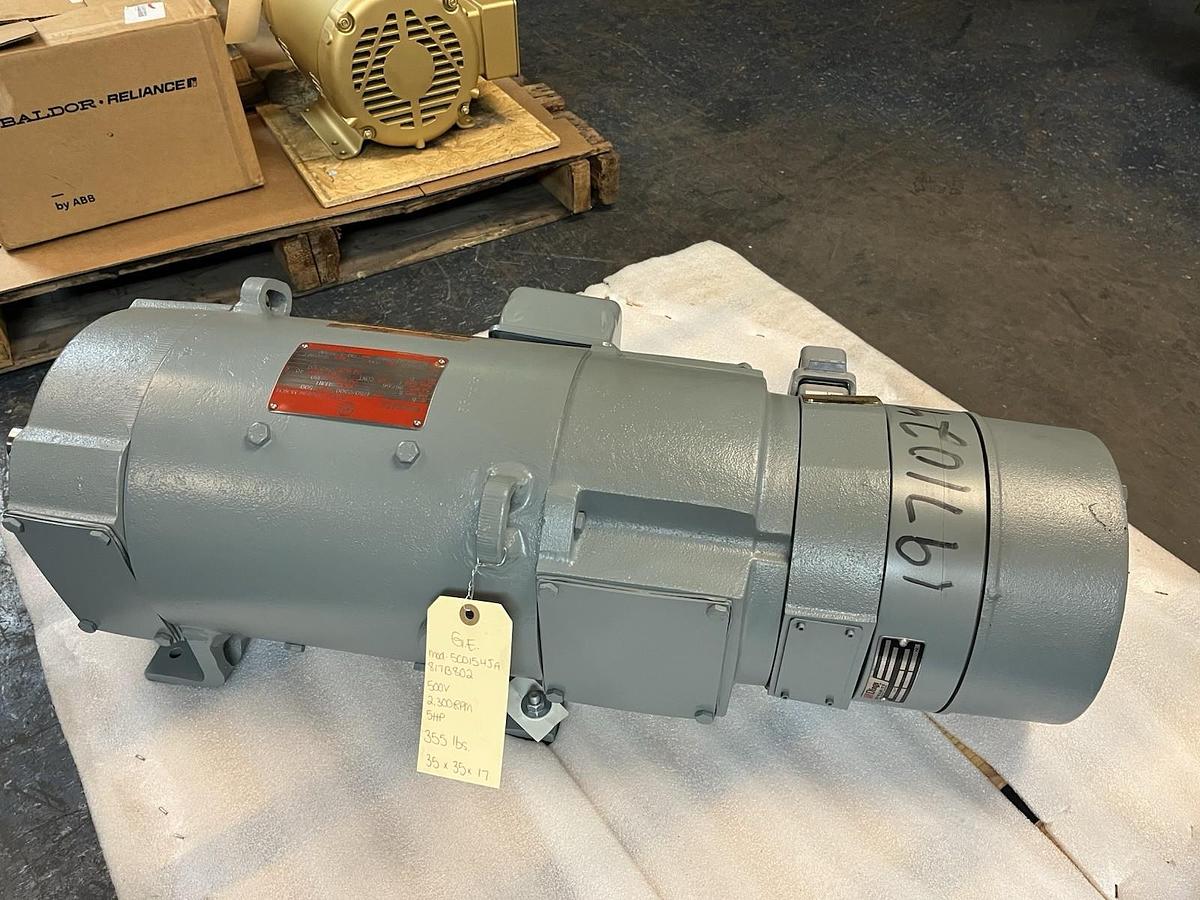 Used KINAMATIC,CD2110ATY,5HP DC MOTOR W DINGS BRAKE 1750RPM 500VDC 5CD154JA817B802