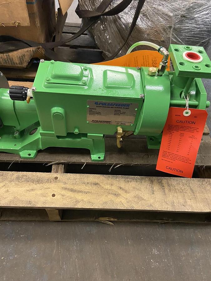 Used Pulsafeeder,880-S-E,Diaphragm Metering Pump 1464 GPD Piston Dia 1.750in Ratio 10