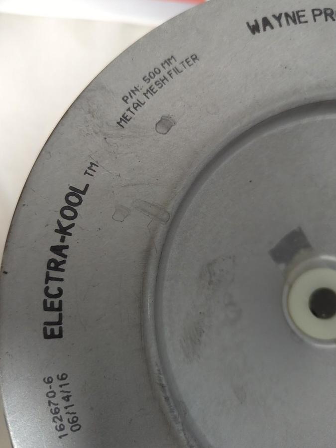 ELECTRA-KOOL,500MM,METAL MESH FILTER WITH BRACKET NOS