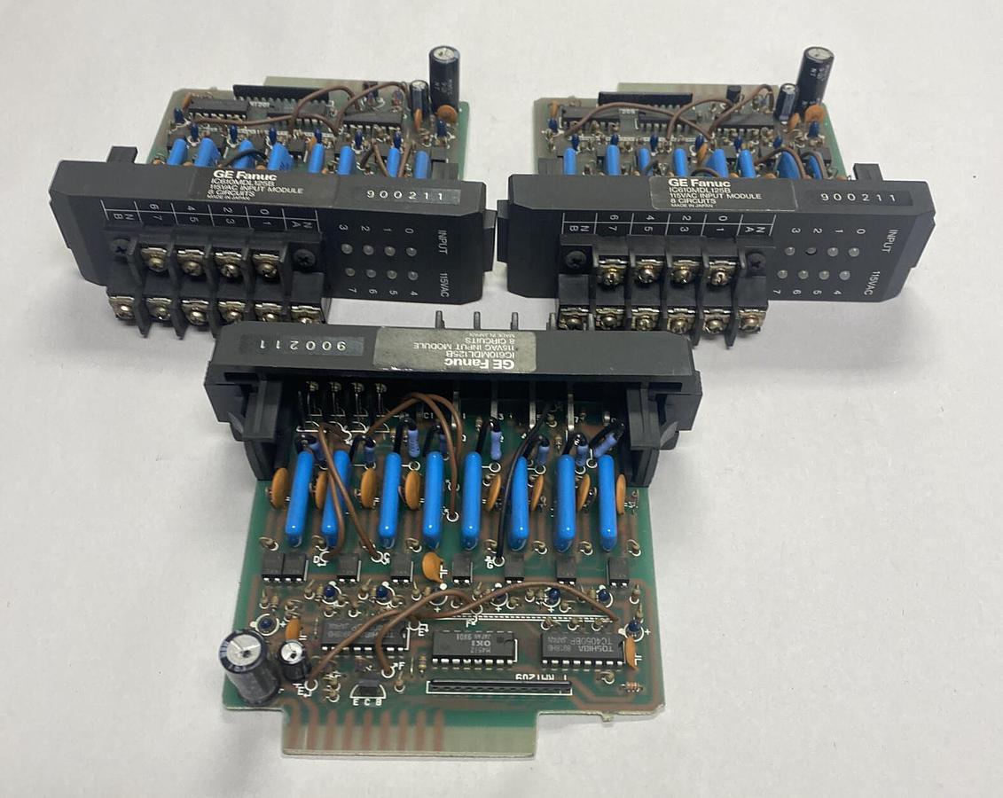 Used GE Fanuc,IC610MDL125B,Input Module Lot Of 3