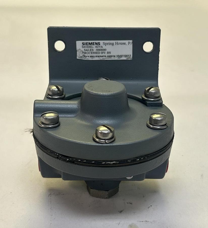 SIEMENS,62VA,PNEUMATIC REGULATOR NOS