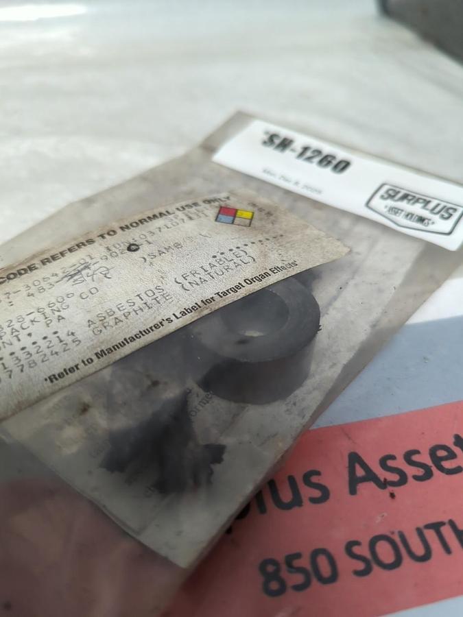 ARGO PACKING,09624,VALVE STEM PACKING 4 RING/SET NOS