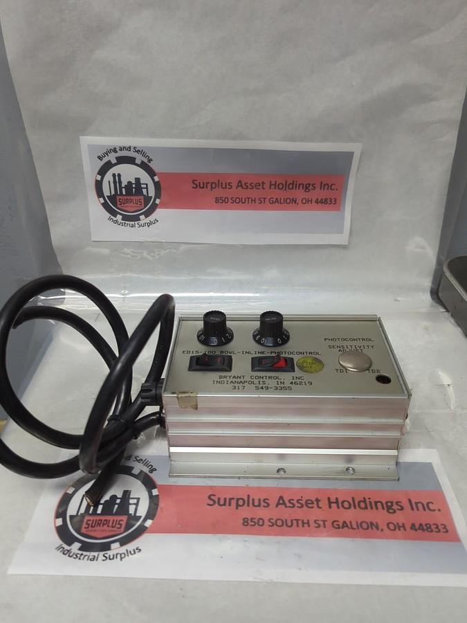 Used BRYANT CONTROL,ED15-100,BOWL-INLINE PHOTOCONTROL PRE-OWNED